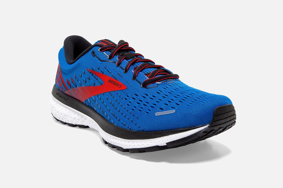 Brooks Ghost 13 Road Loopschoenen Heren - Blauw/Rood/Wit - 241908NAU